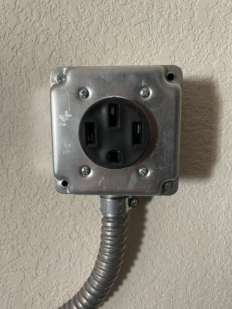 NEMA 14-50 outlet installed for Smart Home Electrical in Old Town